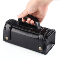 PU Leather Travel Toiletry Bag Shaving Wash Case Organizer Bag