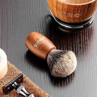 ANBBAS Pure Badger Hair Brush with Natural Manchurian Ash Wood Handle Shaving Brush