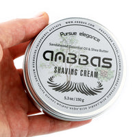 5.3OZ Sandalwood Shea Nut Essential Oil Shaving Cream Body Cream for Men Women