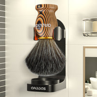 2IN1 Shaving Brush with ABS Hanging Design Holder Set for Manual Shaving