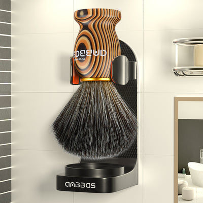 2IN1 Shaving Brush with ABS Hanging Design Holder Set for Manual Shaving