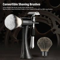 Transform Design Compact Style Synthetic and Badger Hair Shaving Brushes