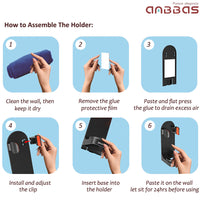 Anbbas Faux Badger Brush with ABS Adjustable Shaving Stand for Close Shave