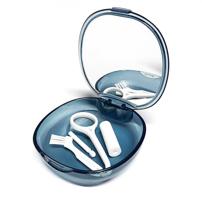 Retainer Case with Mirror,Cleaning Brush,Removal Tool and Chewie Kit