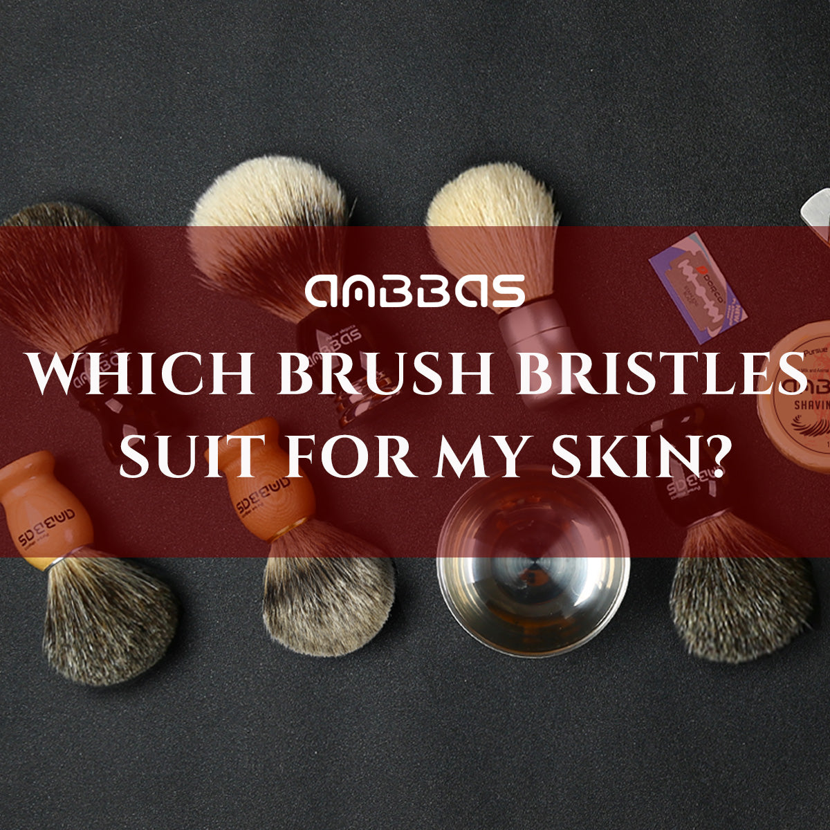 How to distinguish  multiple levels of shaving brush hair?