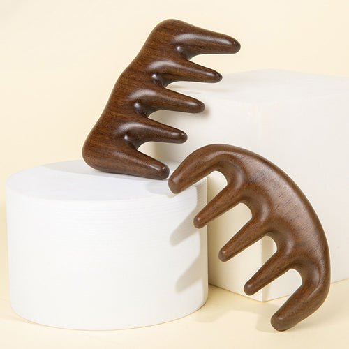 ANBBAS Sandalwood Large-toothed Brush for Hair Head Massager Scalp Stress Relax