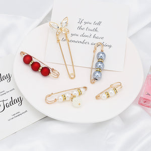 ANBBAS Elegant Luxury -  S925 Silver Gold-Plated High-end Pearl Brooch Pin - Pins being jewelry