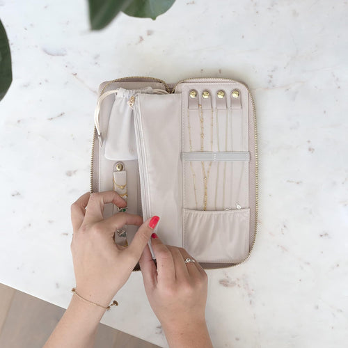 ANBBAS Soft Travel Jewellery Case for Women Protect Your Jewellery Mother's Day Gift