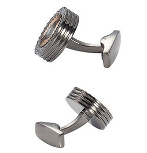 ANBBAS Round S925 Silver Platinum Plated Cufflinks, Exuding Luxurious Style