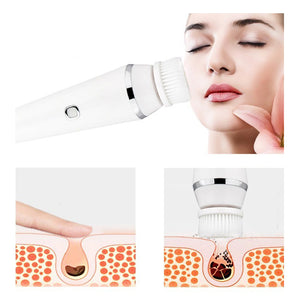 ANBBAS 4in1 Facial Cleansing Brush for Removing Make up,Deep Cleaning and Massaging