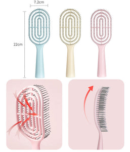 ANBBAS Curved Vented Hair Brush Faster Blow Drying Detangling Brush for Hair Style