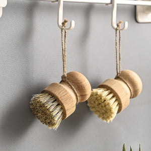 ANBBAS Wood Dish Brush,Palm Scrubber for Kitchen Dishwashing(3 Count)