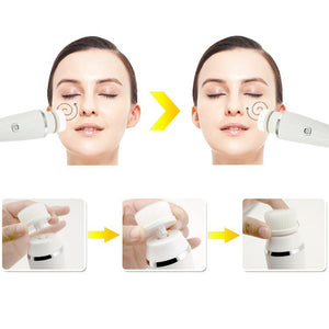 ANBBAS 4in1 Facial Cleansing Brush for Removing Make up,Deep Cleaning and Massaging