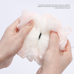 ANBBAS 3pcs Bath Sponge Back Scrubber Shower Sponge Soft Mesh Exfoliator Shower Ball