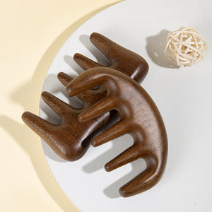 ANBBAS Sandalwood Large-toothed Brush for Hair Head Massager Scalp Stress Relax