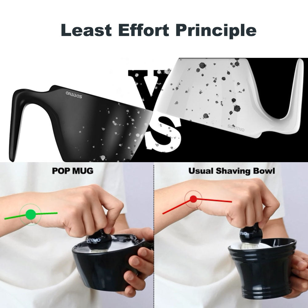 Anbbas 3in1 Shaving Brush Set with POP Mug | World’s First Professional Lathering Mug(9 Kits)