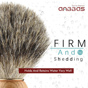 Fine Badger Hair Shaving Brush Manchurian Ash Wood Handle