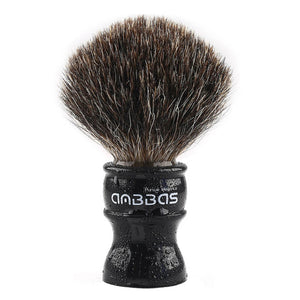 Black Badger Hair Shaving Brush with Resin Handle