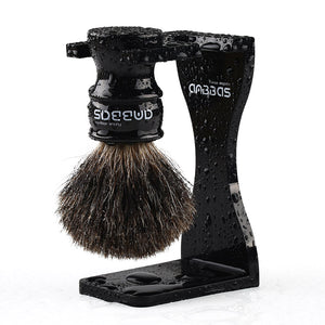3in1 Shaving Set, Badger Brush and Shaving Bowl,Thicken Stand for DE Razor