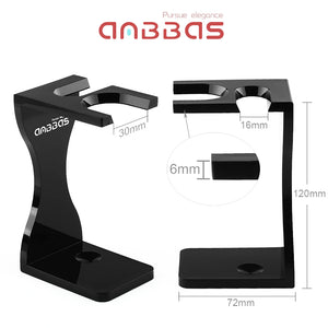 Shaving Bowl and Black Acrylic Stand Set for Classic Wet Shave