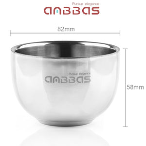 Shaving Bowl and Black Acrylic Stand Set for Classic Wet Shave