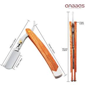 7IN1 Set,Shaving Brush,Stand,Mug and Soap,Straight Razor and Case with 10 Blades
