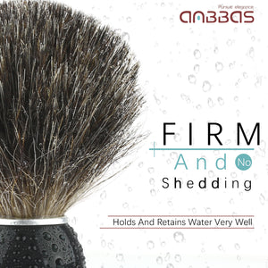 Anbbas Badger Shaving Brush with ABS Hanging Holder for Traditional Shave