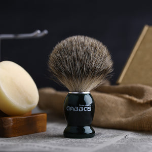 Black Badger Shaving Brush and DE Safety Razor Travel Shaving Kit