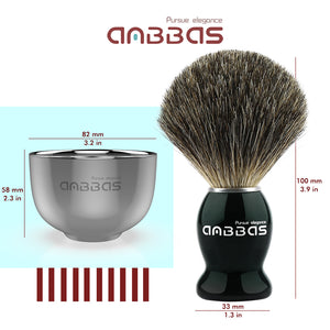 4in1 Set,Shaving Brush and Soap,Shaving Stand and Bowl for Men