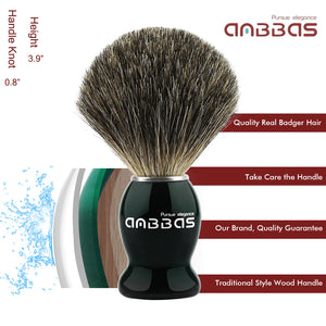 Shaving Brush and Razor Set, Holder Stand for Men Home Travel Use