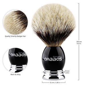 2IN1 Shaving Brush and Stand for DE Safety Razor Straight Razor Gift Set