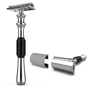 Double Edge Safety Razor,Long Handle for Close Manual Shaving