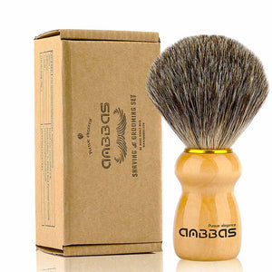 Barber Style Badger Shaving Brush with Wooden Handle