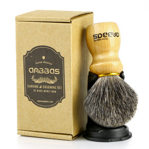 Shaving Brush with Black Resin Holder Wet Shaving Set