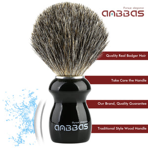 Pure Badger Shaving Brush,Stand and Soap Cup with Soap Bar Kit