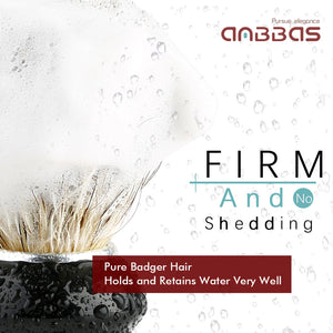 Pure Badger Shaving Brush,Stand and Soap Cup with Soap Bar Kit