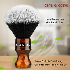 Faux Badger Hair Shaving Brush, Lathering Bowl and 150g Cream Kit for Wet Shave