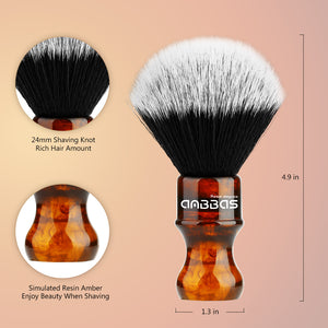 Faux Badger Hair Shaving Brush, Lathering Bowl and 150g Cream Kit for Wet Shave