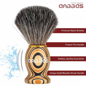 Shaving Brush with Wood Handle,Lathering Well with Soap Cream