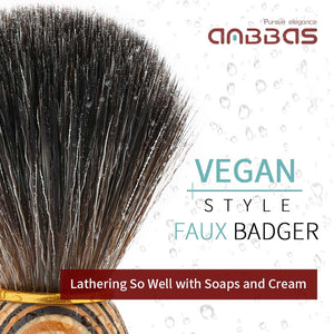 Shaving Brush with Wood Handle,Lathering Well with Soap Cream