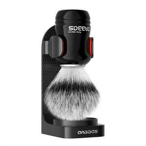 Anbbas Synthetic Shaving Brush with Black Hanging Design Stand for Wet Shave Kit