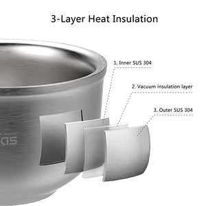 304 Stainless Steel Shaving Soap Bowl for Men Women Close Shave