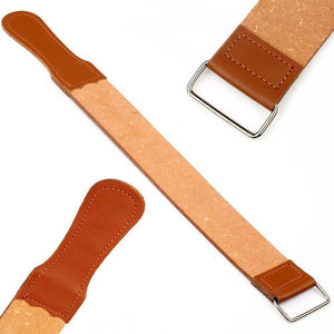 Leather Sharpening Strop Belt Barber Salon Razor Sharpener Double Side Polish