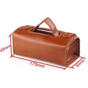PU Leather Travel Toiletry Bag Shaving Wash Case Organizer Bag