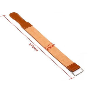 Leather Sharpening Strop Belt Barber Salon Razor Sharpener Double Side Polish