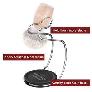 Opening Design Minimalist Streamline Shaving Stand for Brush & Bowl