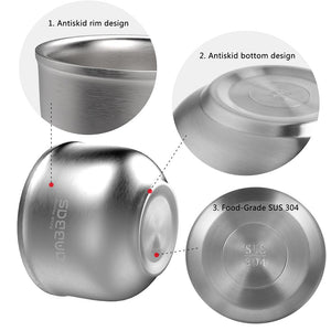 304 Stainless Steel Shaving Soap Bowl for Men Women Close Shave