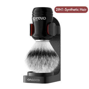Anbbas Badger Shaving Brush with ABS Hanging Holder for Traditional Shave