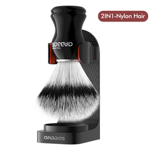 Anbbas Badger Shaving Brush with ABS Hanging Holder for Traditional Shave