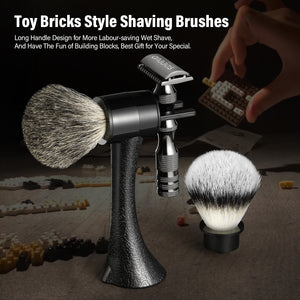 Transform Design Compact Style Synthetic and Badger Hair Shaving Brushes